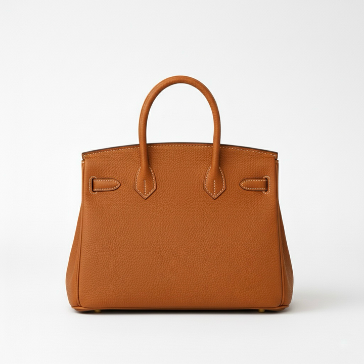 Τσάντα χειρός για γυναίκα με δομημένο σχήμα και επάνω λαβές