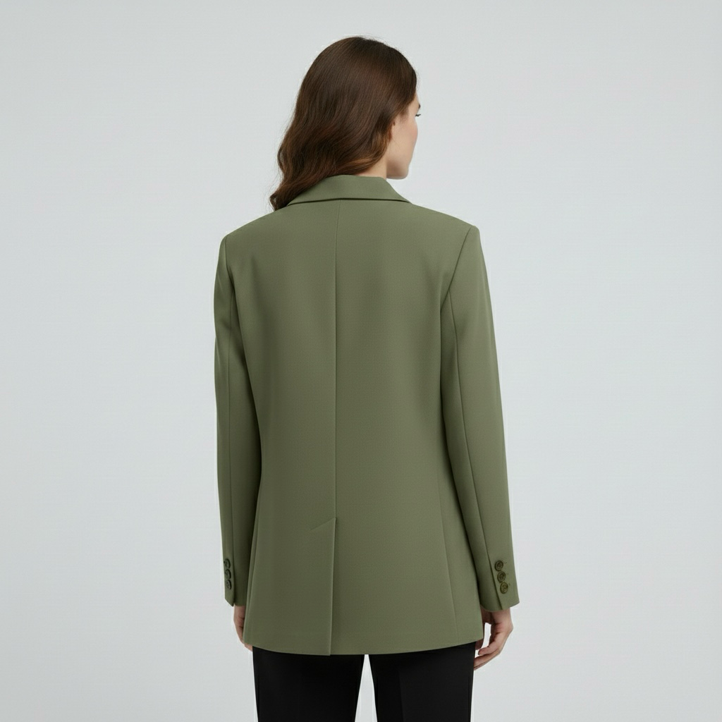 Blazer a doppio petto da donna con taglio aderente per un abbigliamento elegante