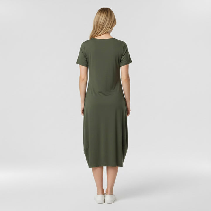 Marzenna | elegantní šaty zvýrazňující pas, nabízející uvolněný styl