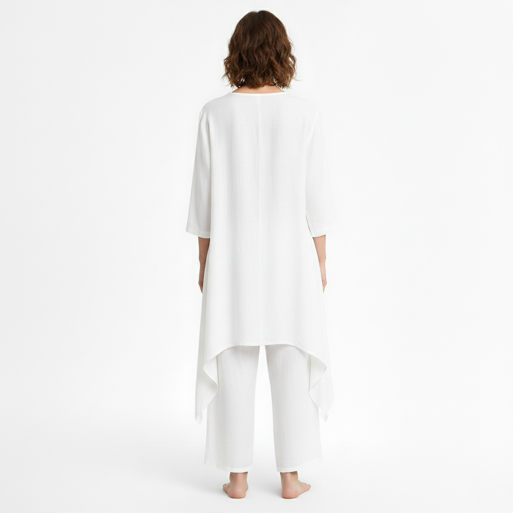 Dámská dvoudílná souprava s tunikou a kalhotami na každý den