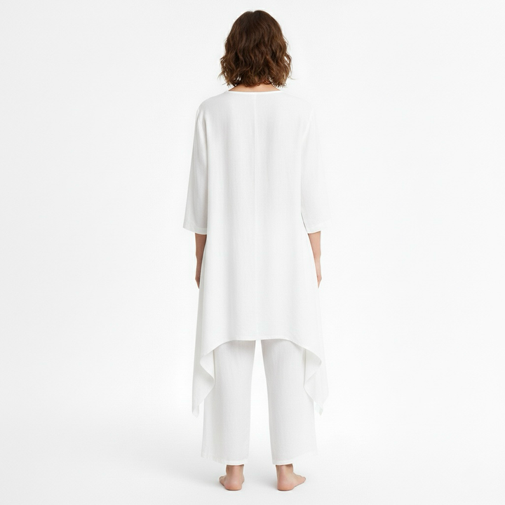 Dámská dvoudílná souprava s tunikou a kalhotami na každý den