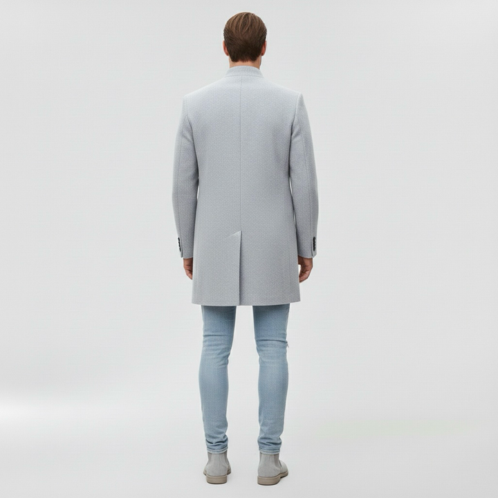 Μακρύ παλτό για άνδρες για επίσημη καθημερινή εμφάνιση σε δροσερό καιρό