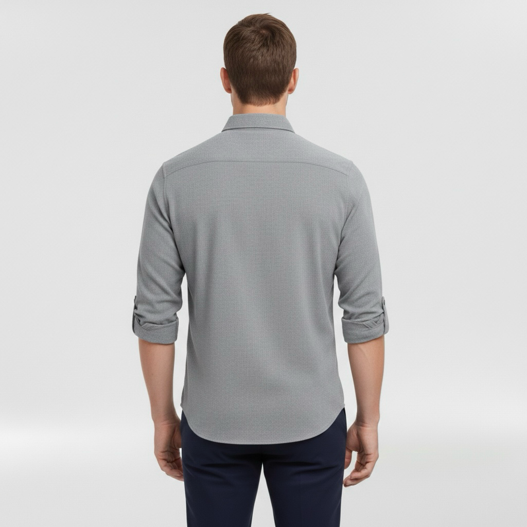 Hemd mit langen Ärmeln und Knopfleiste für Herren, ideal für den Alltag