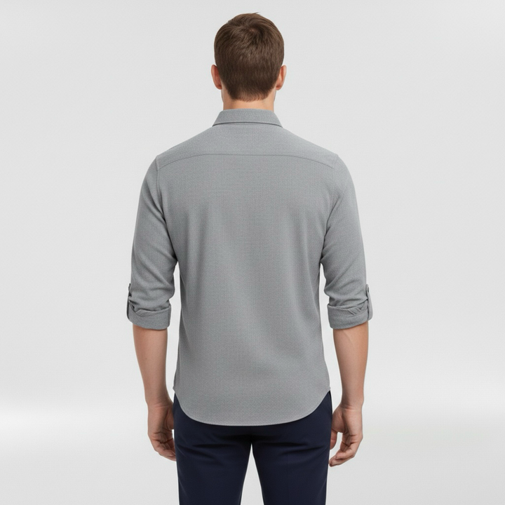 Hemd mit langen Ärmeln und Knopfleiste für Herren, ideal für den Alltag