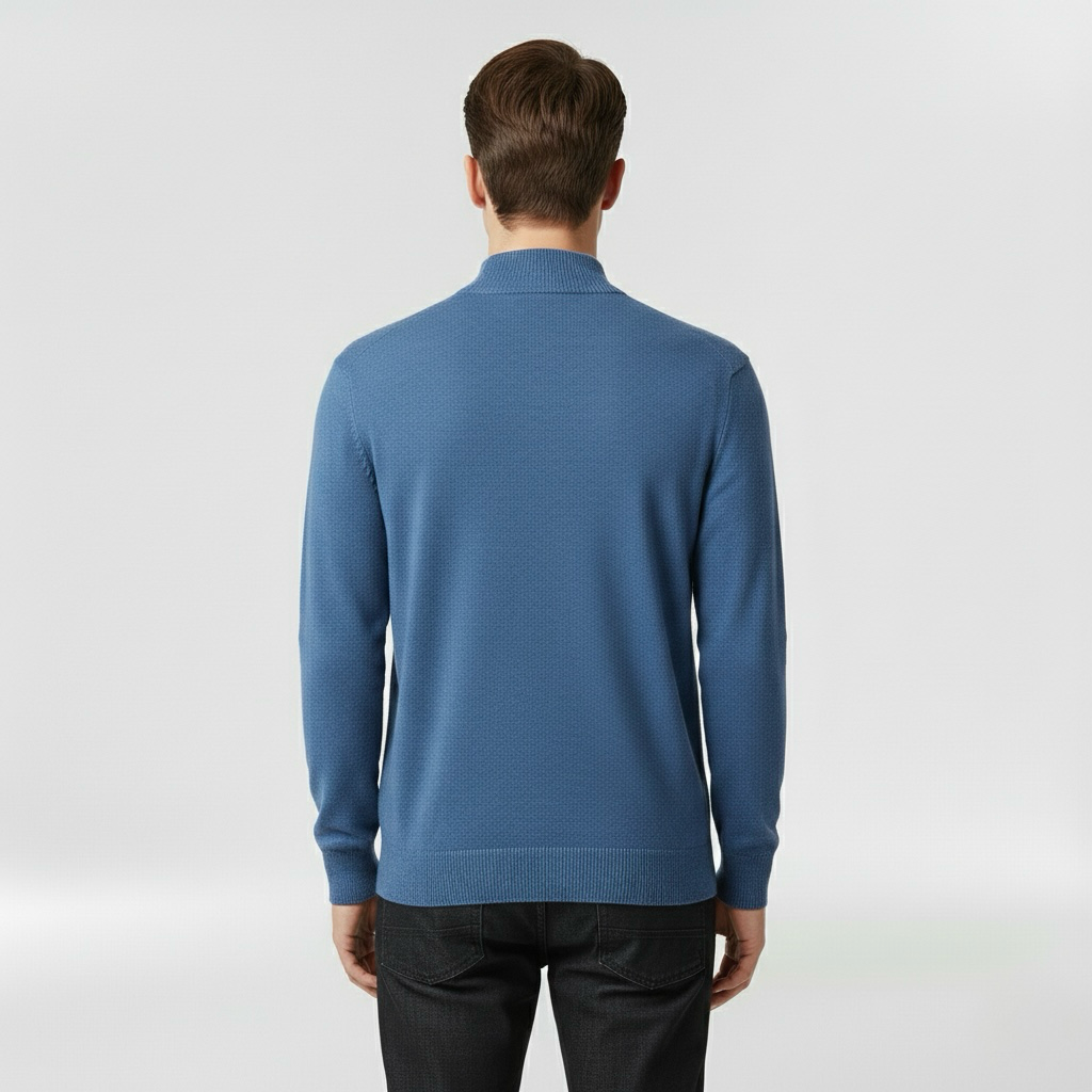 Lekki dzianinowy sweter z okrągłym dekoltem do codziennego użytku