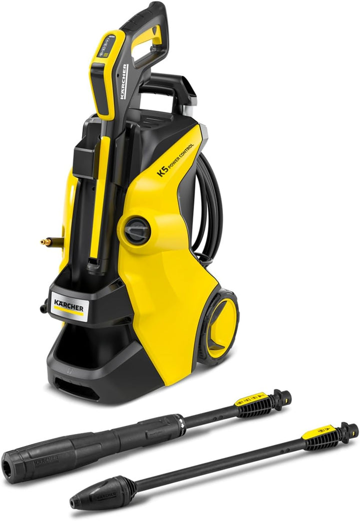 Kärcher Hochdruckreiniger K 5 Power Control, Druck: max. 145 bar, Fördermenge: 500 l/h, Flächenleistung: 40 m²/h, Wasserfilter, Gewicht: 13 kg, Hochdruckschlauch und -pistole, Dreckfräser, Strahlrohr