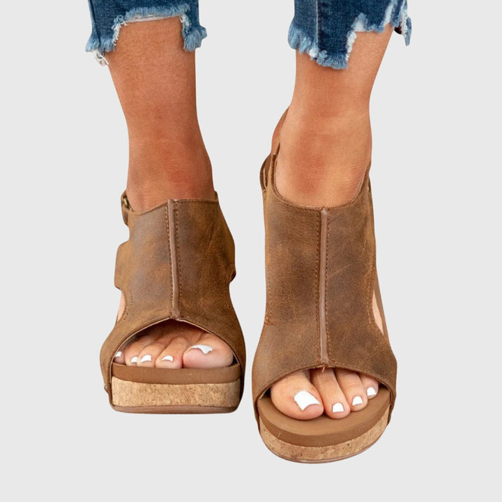Sandalias Planas Cómodas para Mujer con Cuña Ligera y Hebilla Ajustable | Calzado de Verano Versátil y Ergonómico para Diario