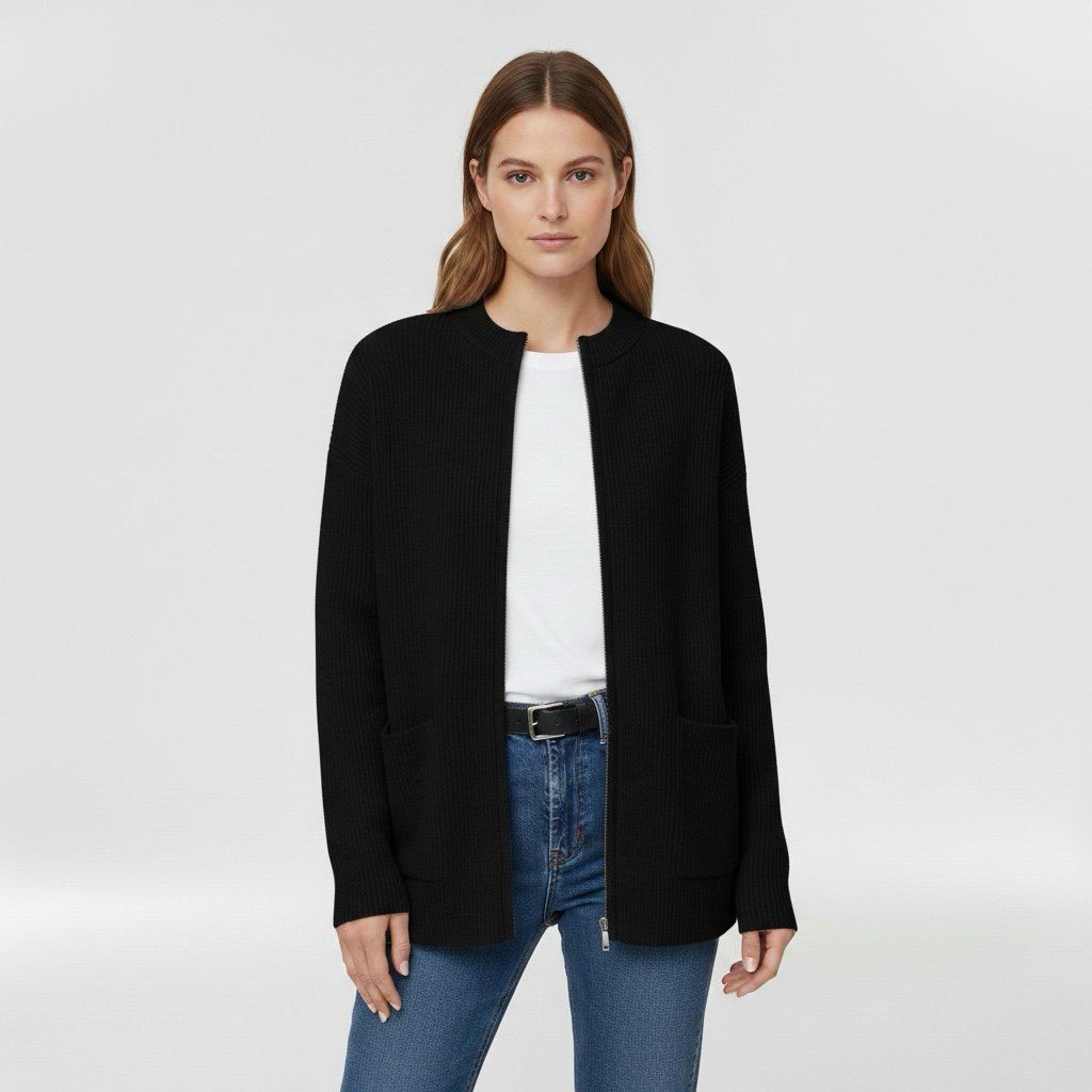 Dámský svetr na zip, ideální na přechodné období