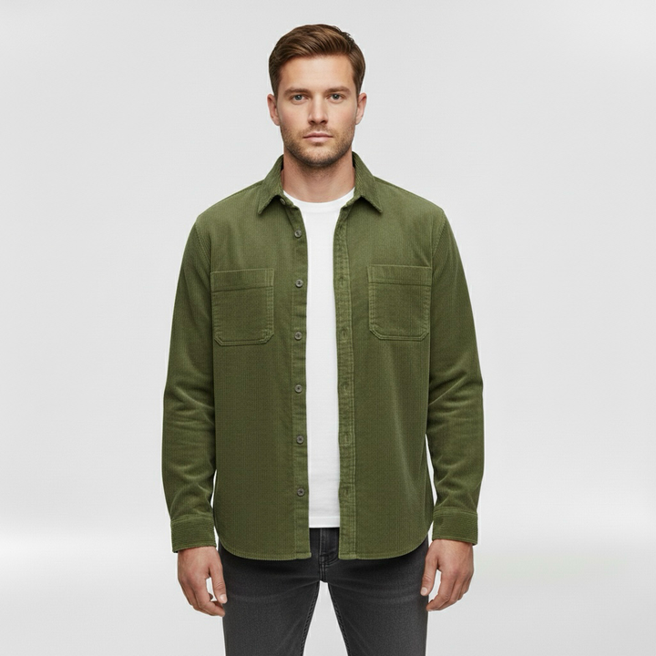 Herrenhemd mit Knöpfen für tägliche Smart-Casual-Looks