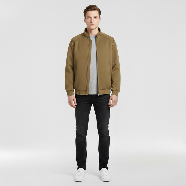 Jachetă bomber pentru bărbați, croială obișnuită, stil urban