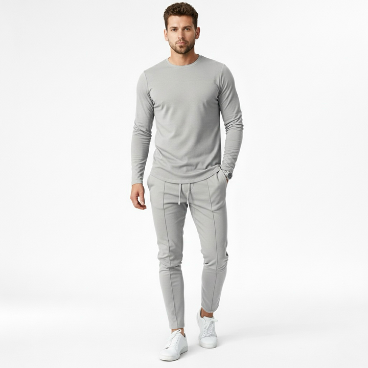 Conjunto de chándal para hombre con sudadera y joggers para una comodidad informal