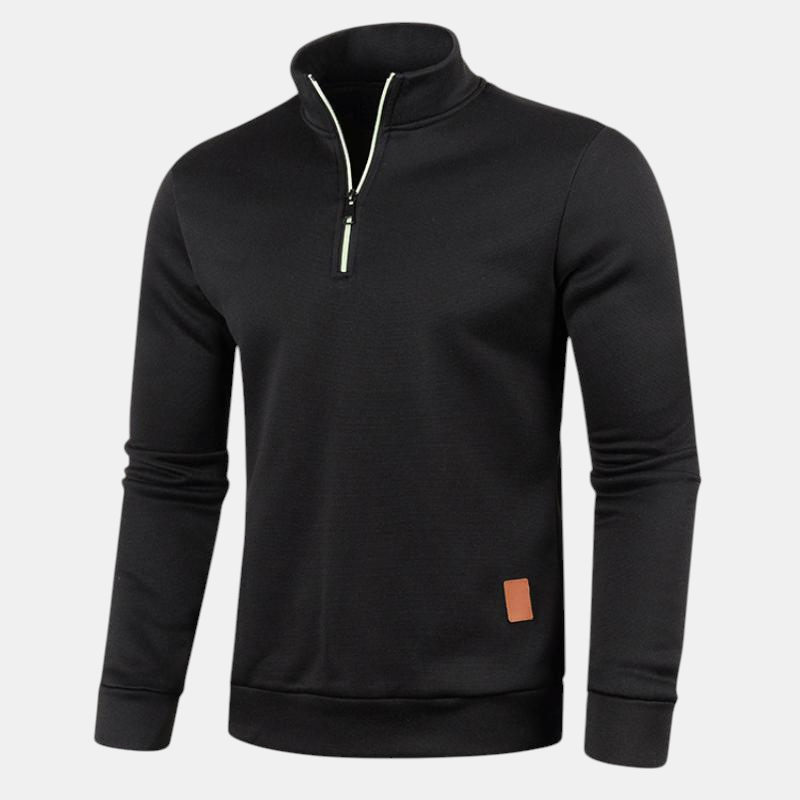 Callaro Men's Sweater | Winter Sweater with Half Zipper
