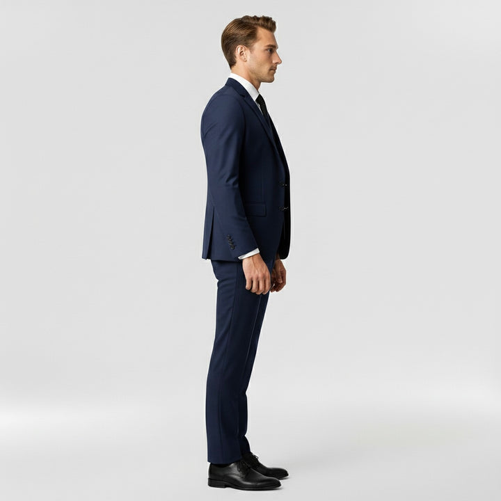 Férfi 3 részes formális öltöny zakóval, mellénnyel és nadrággal