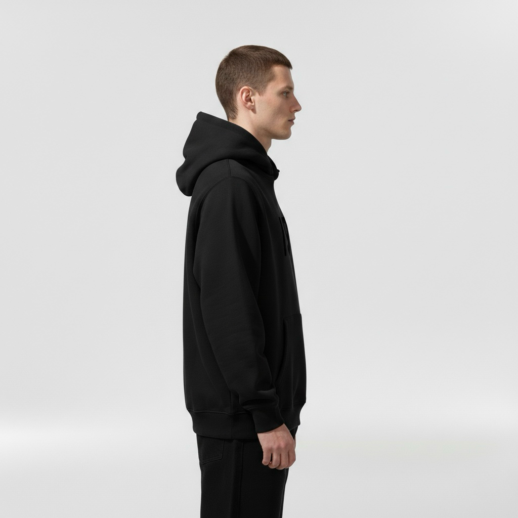 Kurtka z kapturem męska z regulowanym sznurkiem do codziennego, swobodnego użytku