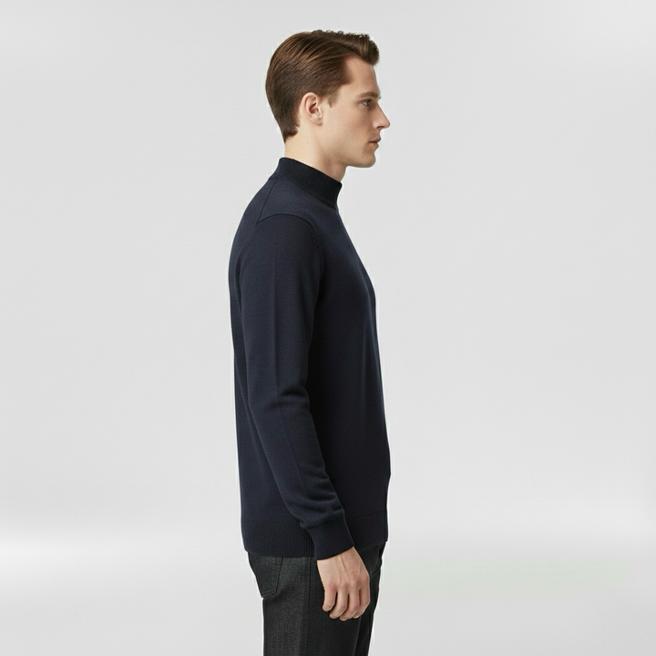 Lekki dzianinowy sweter z okrągłym dekoltem do codziennego użytku