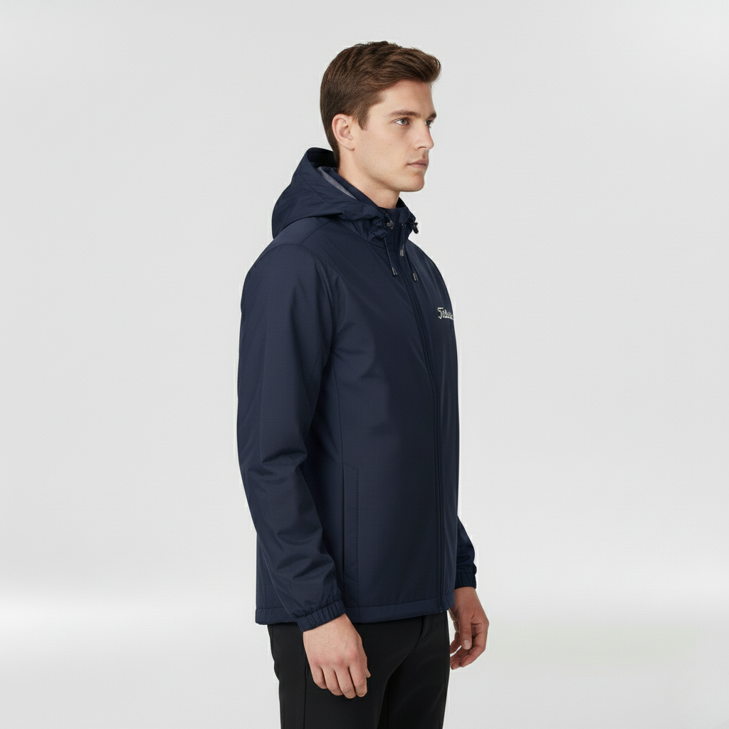 Wodoodporna kurtka z kapturem dla mężczyzn, na co dzień i na zewnątrz jesienią