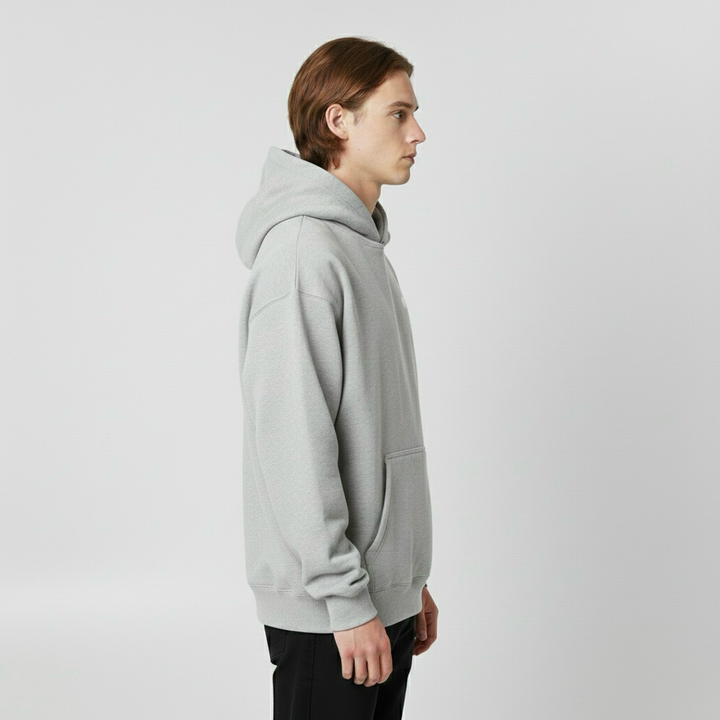 Hanorac cu glugă pentru bărbați cu buzunar frontal pentru uz cotidian neoficial