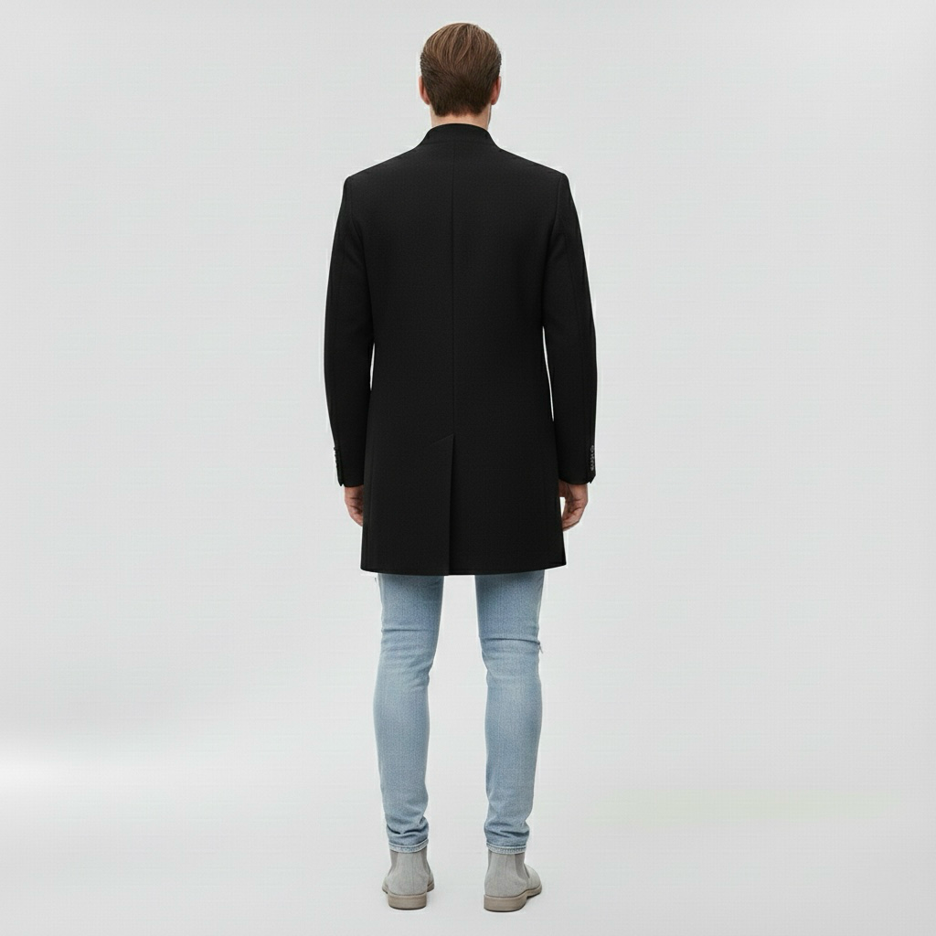 Μακρύ παλτό για άνδρες για επίσημη καθημερινή εμφάνιση σε δροσερό καιρό