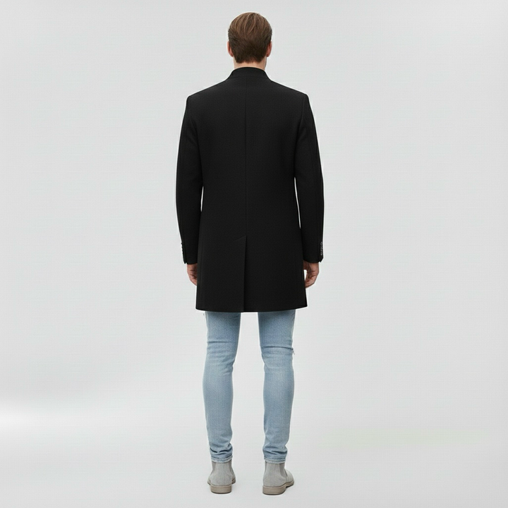 Μακρύ παλτό για άνδρες για επίσημη καθημερινή εμφάνιση σε δροσερό καιρό