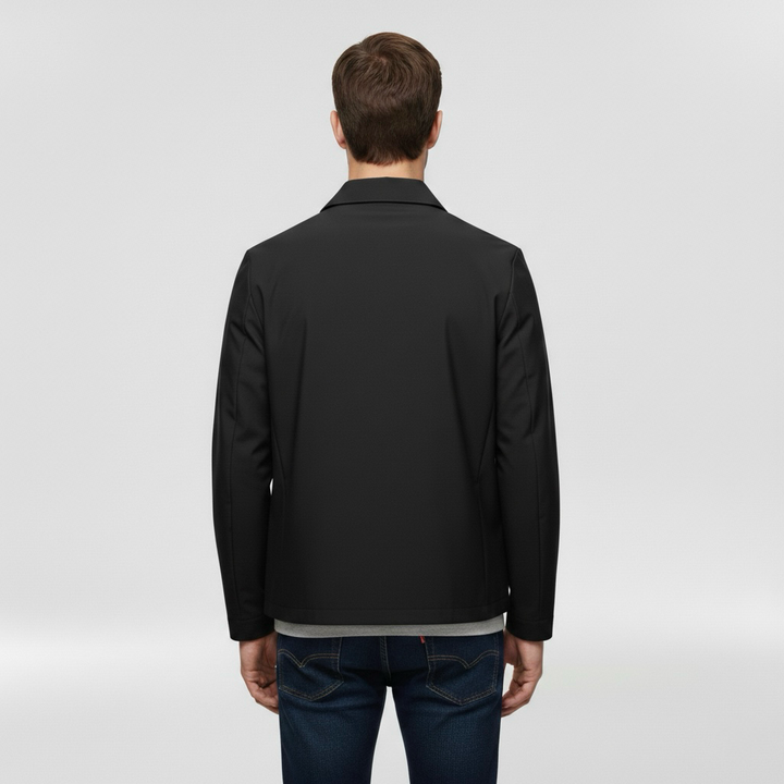 Jachetă de vară pentru bărbați cu fermoar frontal pentru uz zilnic ușor