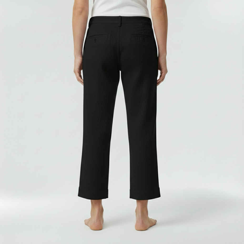 Pánské lněné kalhoty rovného střihu pro každodenní nošení