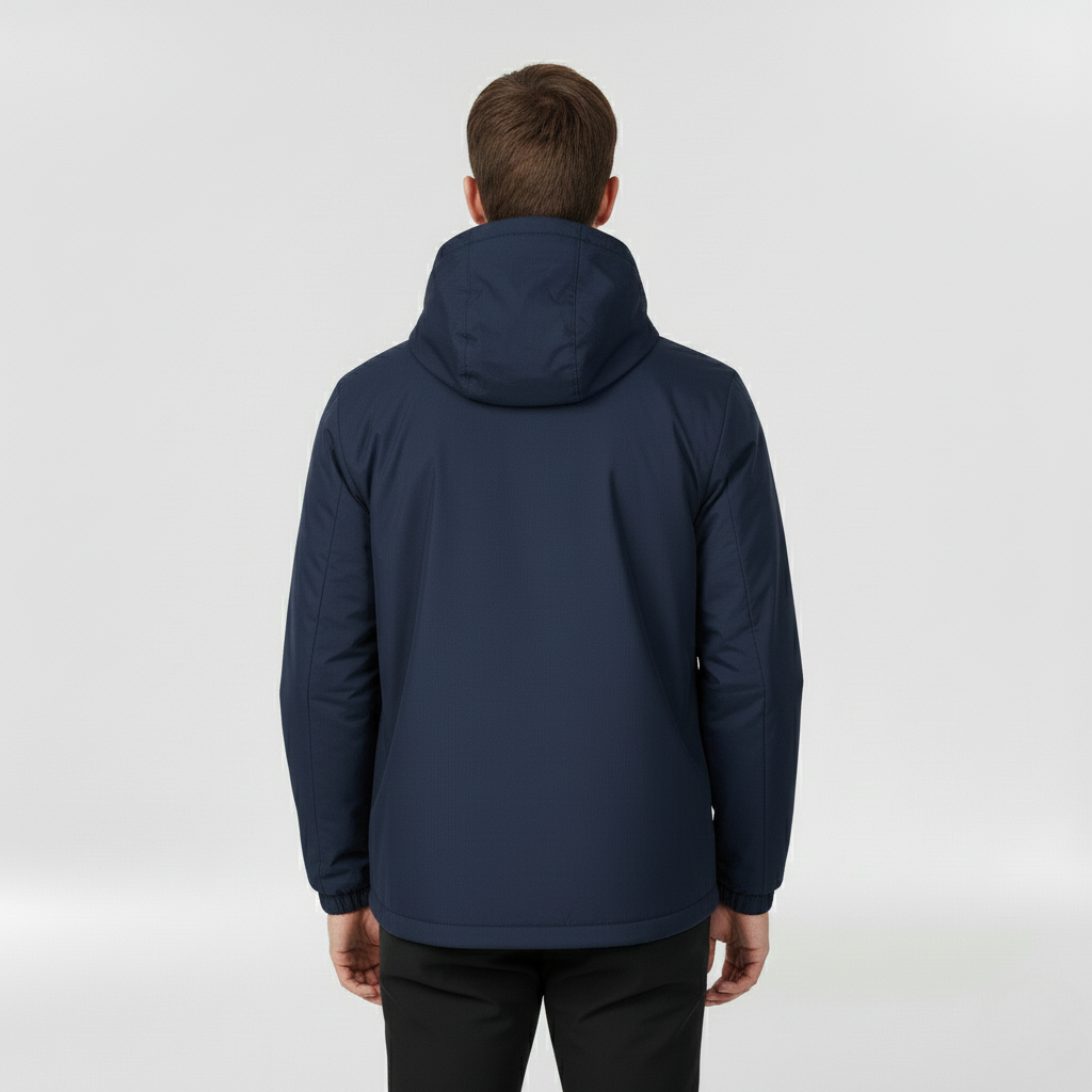 Wodoodporna kurtka z kapturem dla mężczyzn, na co dzień i na zewnątrz jesienią