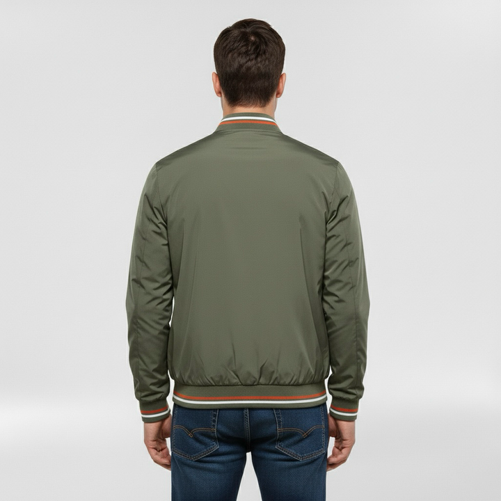 Kurtka bomberka z przednim zamkiem błyskawicznym na co dzień Smart Casual Wear