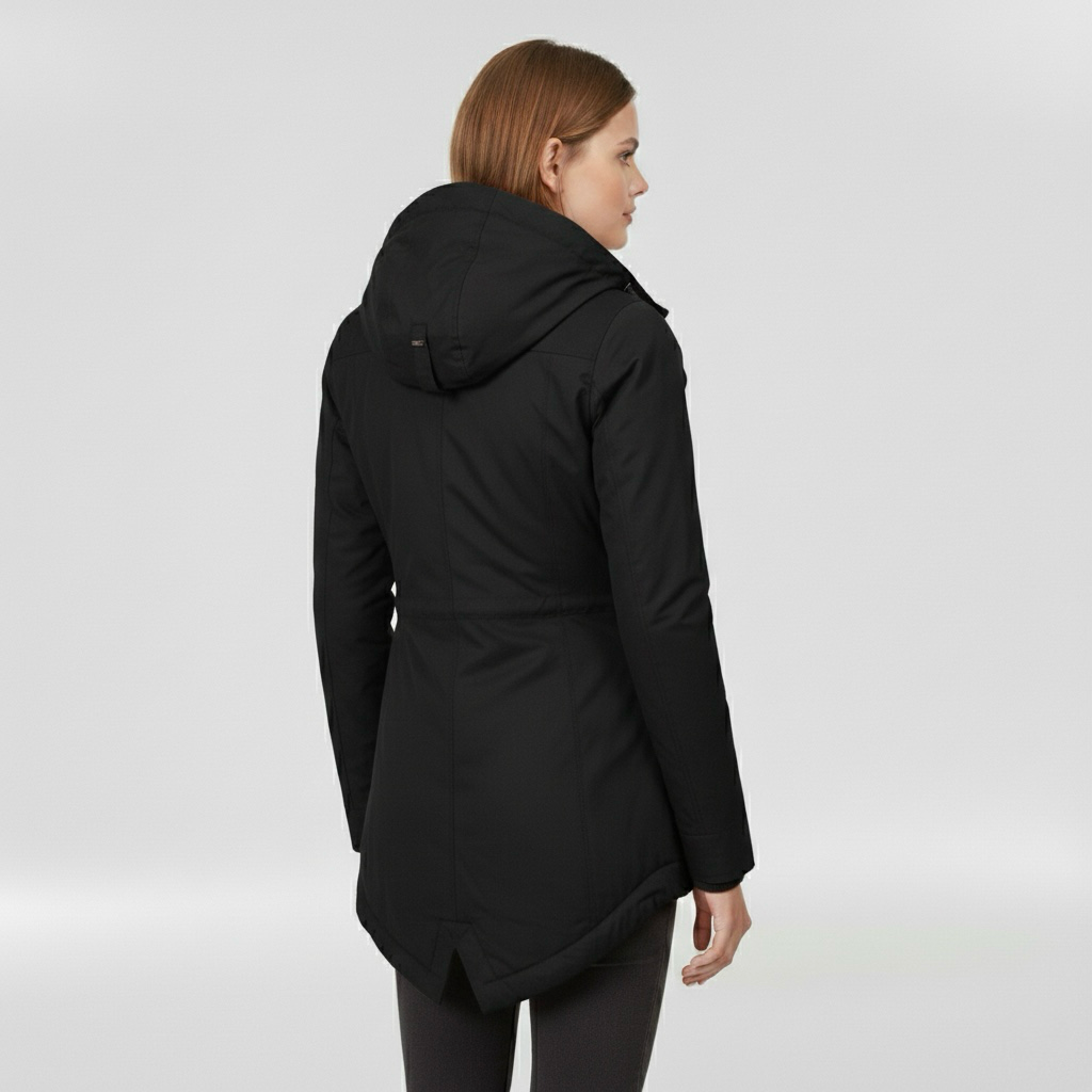 Parka invernale da donna con cappuccio per uso quotidiano e all'aperto