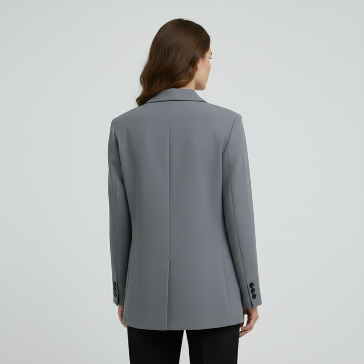 Blazer a doppio petto da donna con taglio aderente per un abbigliamento elegante