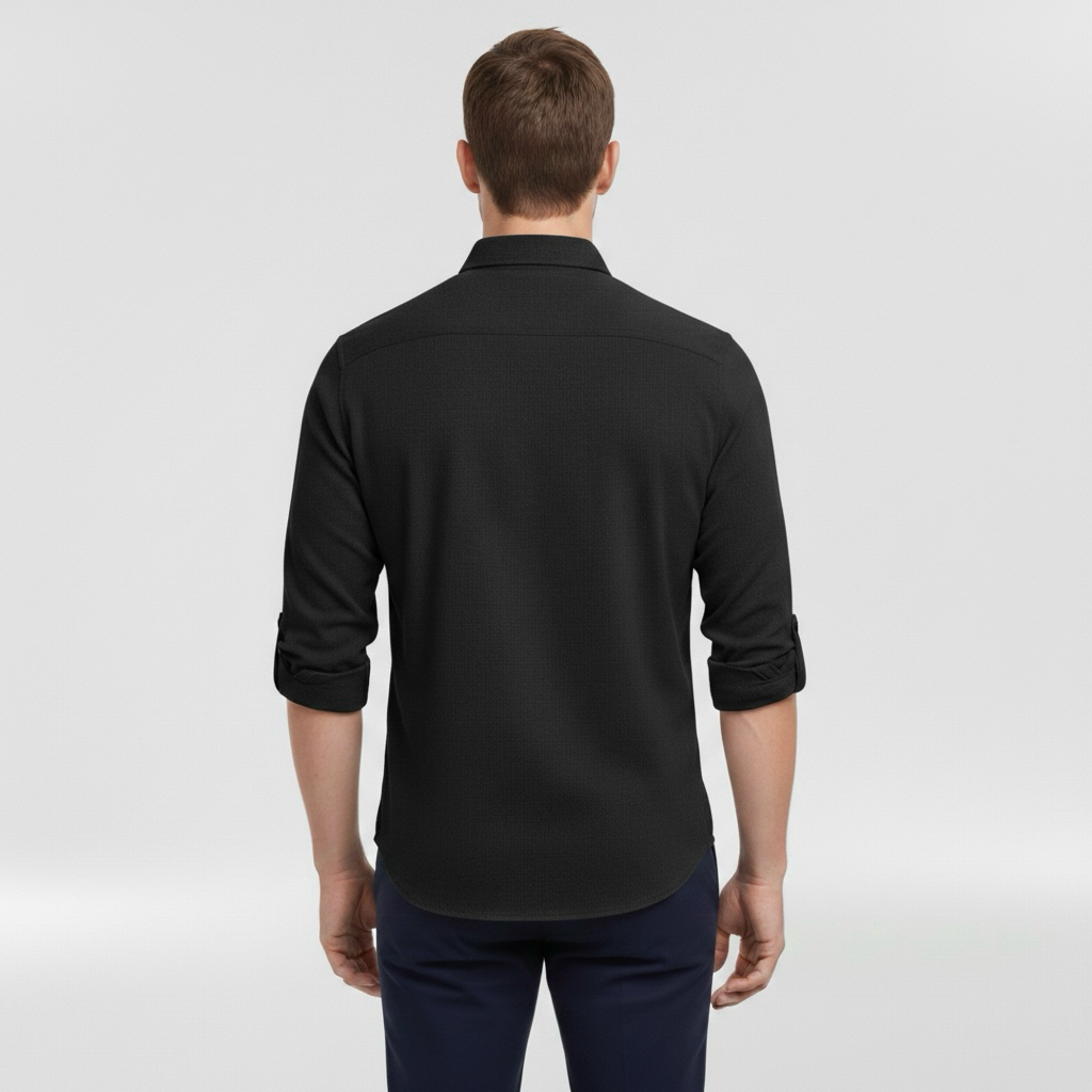 Hemd mit langen Ärmeln und Knopfleiste für Herren, ideal für den Alltag