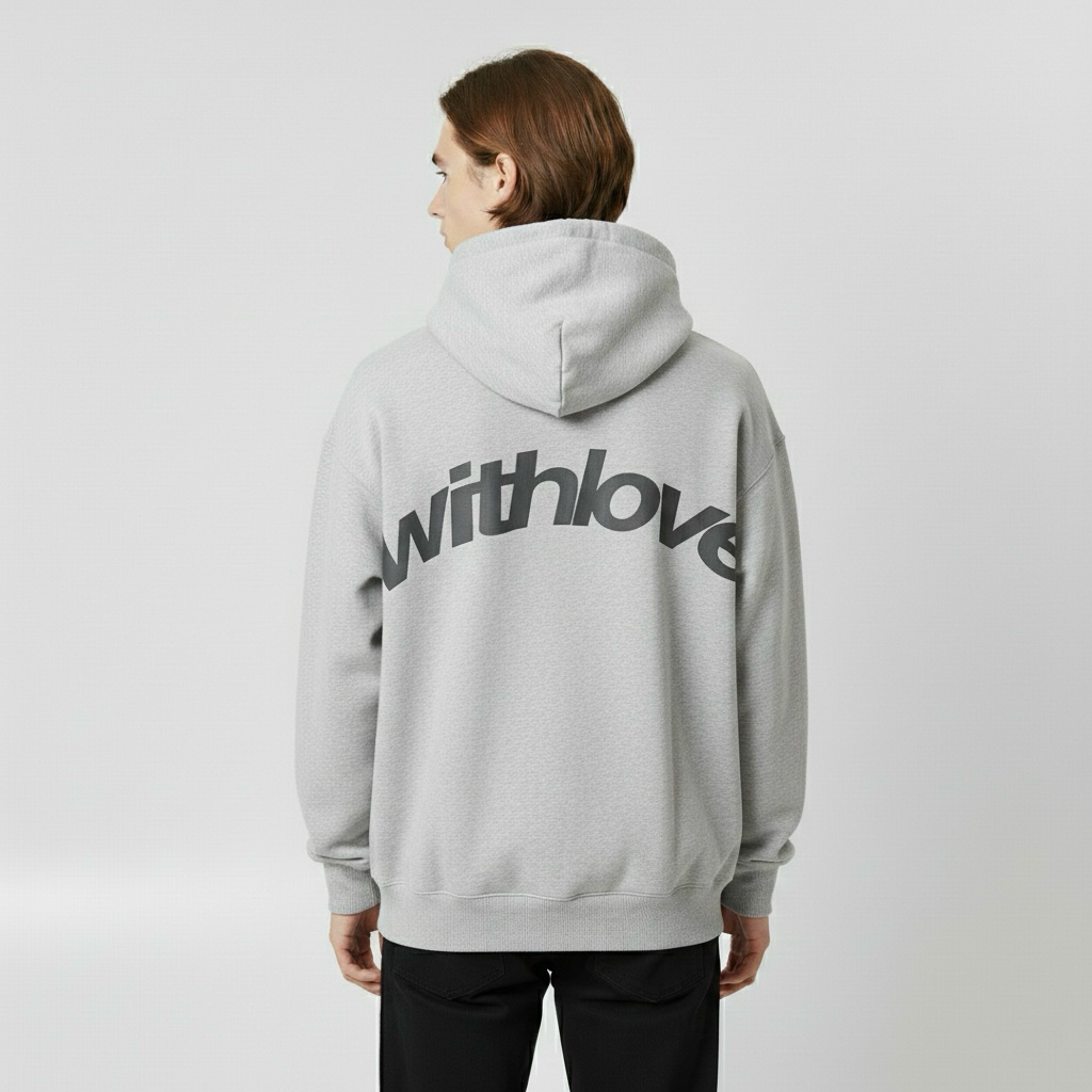 Hanorac cu glugă pentru bărbați cu buzunar frontal pentru uz cotidian neoficial