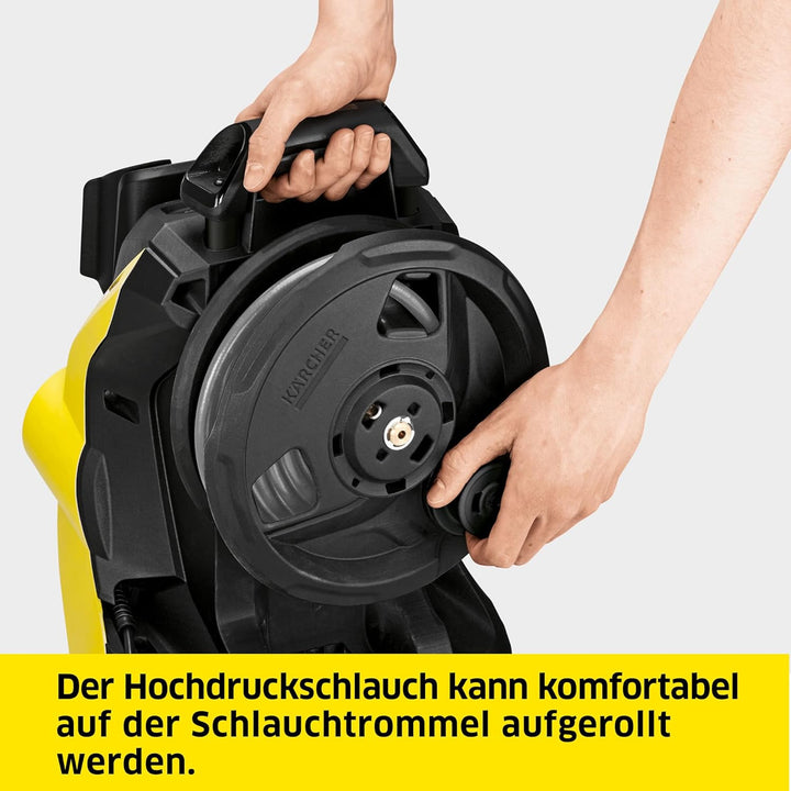 Kärcher Hochdruckreiniger K 5 Power Control, Druck: max. 145 bar, Fördermenge: 500 l/h, Flächenleistung: 40 m²/h, Wasserfilter, Gewicht: 13 kg, Hochdruckschlauch und -pistole, Dreckfräser, Strahlrohr