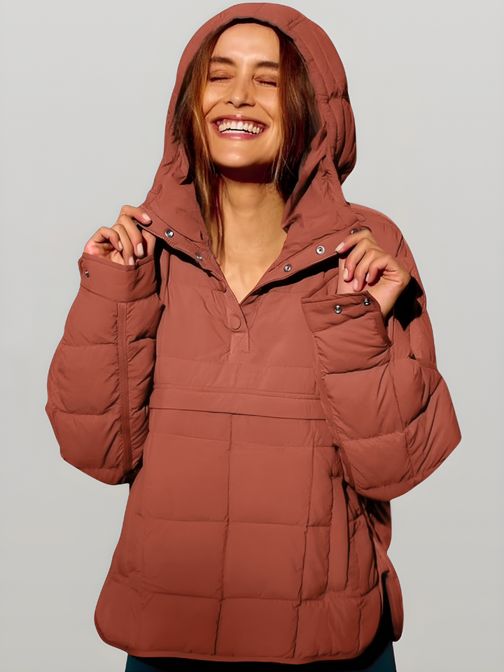 Auvorella Women's Jacket | Quilted Jacket with Hood