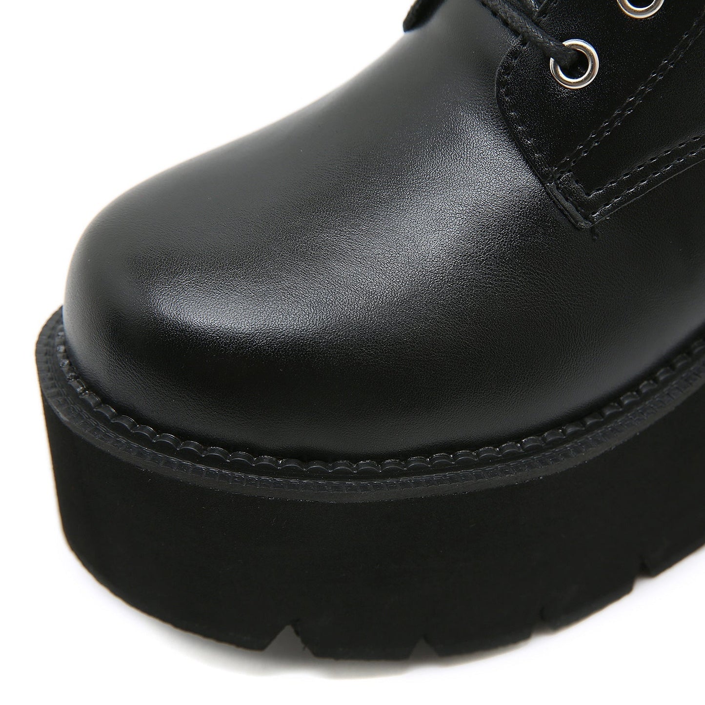 Botas de Plataforma Negras para Mujeres | Estilo Punk con Tacón Grueso