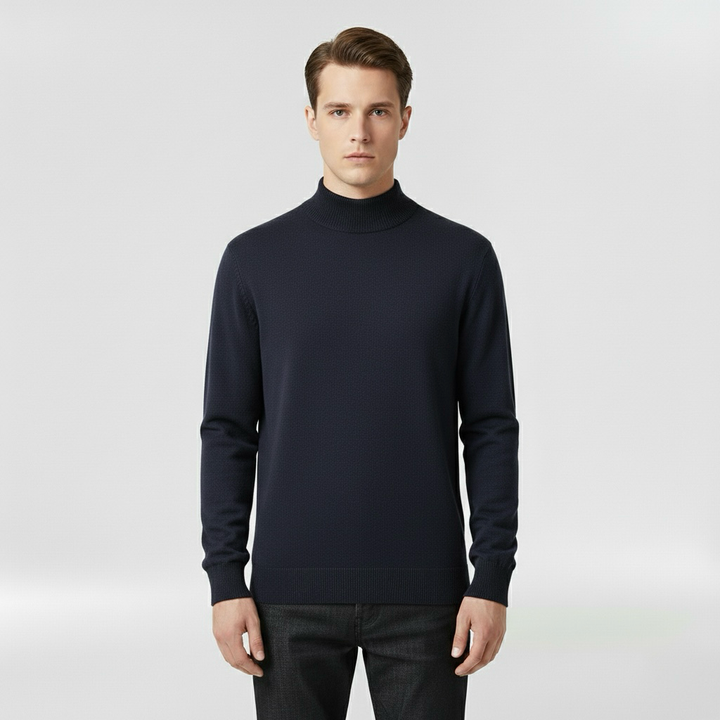 Lekki dzianinowy sweter z okrągłym dekoltem do codziennego użytku