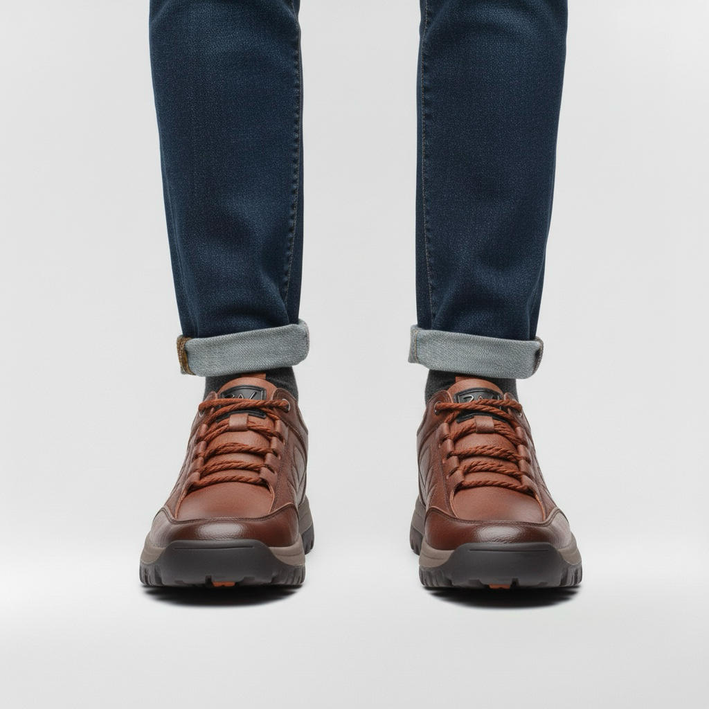 Kožené pánské boty na šněrování do kanceláře a na smart casual