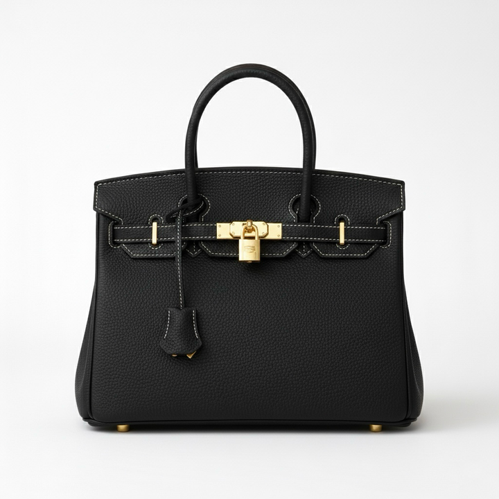 Τσάντα χειρός για γυναίκα με δομημένο σχήμα και επάνω λαβές