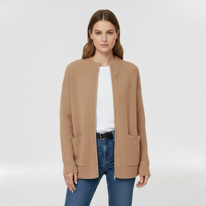 Dámský svetr na zip, ideální na přechodné období