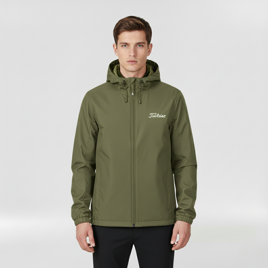 Wodoodporna kurtka z kapturem dla mężczyzn, na co dzień i na zewnątrz jesienią