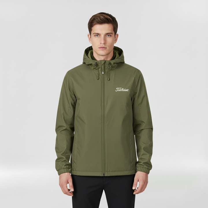 Wodoodporna kurtka z kapturem dla mężczyzn, na co dzień i na zewnątrz jesienią