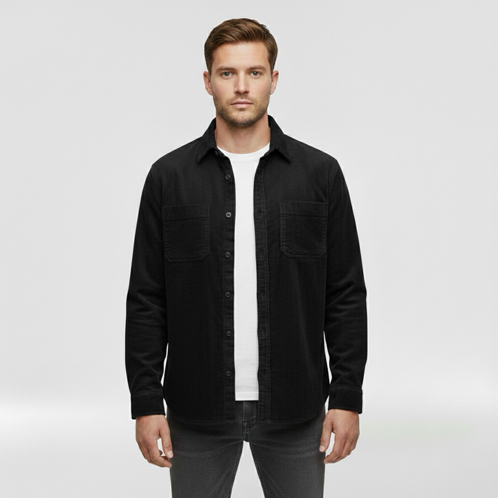 Herrenhemd mit Knöpfen für tägliche Smart-Casual-Looks