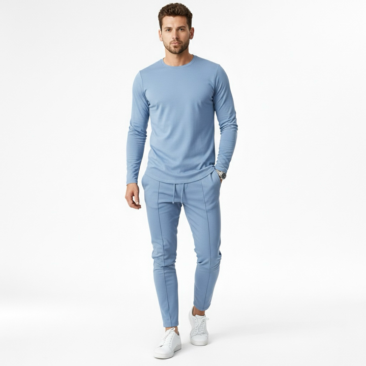 Conjunto de chándal para hombre con sudadera y joggers para una comodidad informal