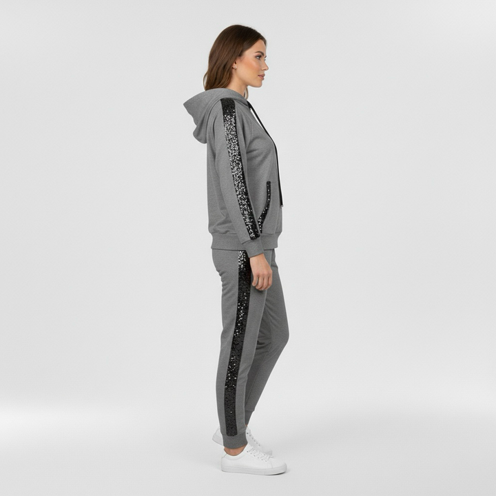 Dvoudílná souprava pro ženy s mikinou a pohodlnými kalhotami