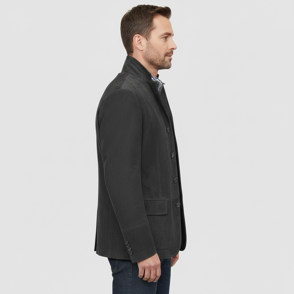 Ανδρικό casual σακάκι με απλή κουμπωτή σειρά για καθημερινή κομψή χρήση