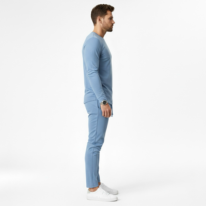 Conjunto de chándal para hombre con sudadera y joggers para una comodidad informal