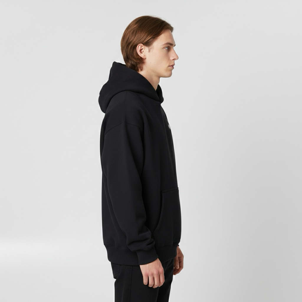 Hanorac cu glugă pentru bărbați cu buzunar frontal pentru uz cotidian neoficial