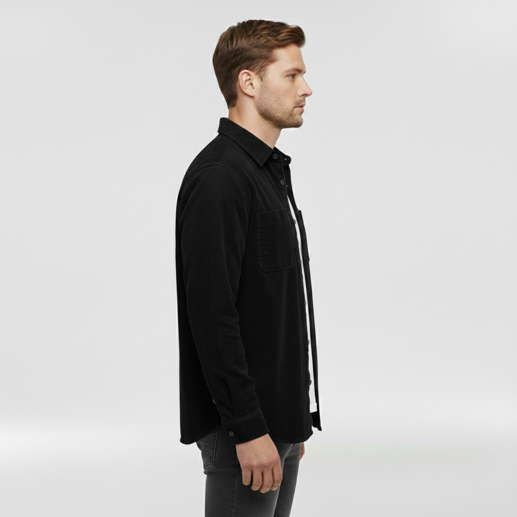 Herrenhemd mit Knöpfen für tägliche Smart-Casual-Looks