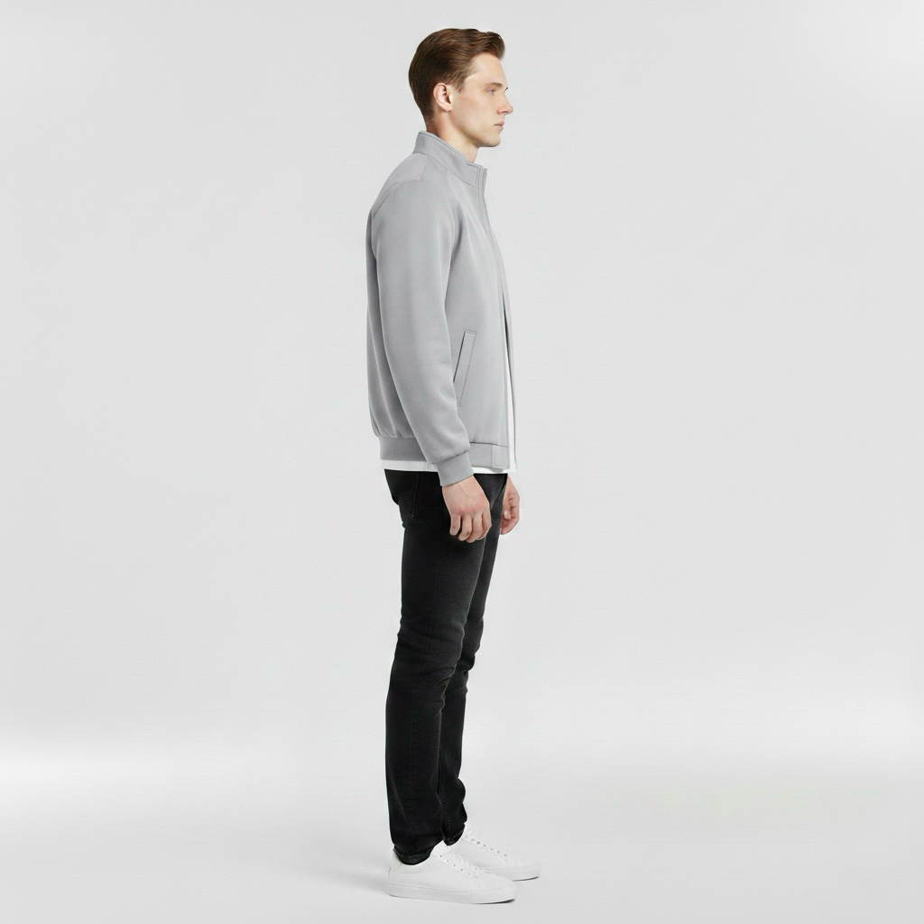 Jachetă bomber pentru bărbați, croială obișnuită, stil urban