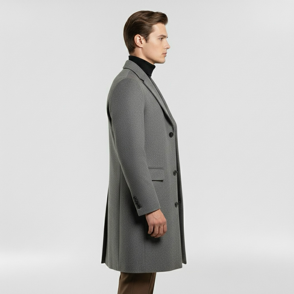Klasický plášť pro elegantní a neformální zimní a pracovní soupravy
