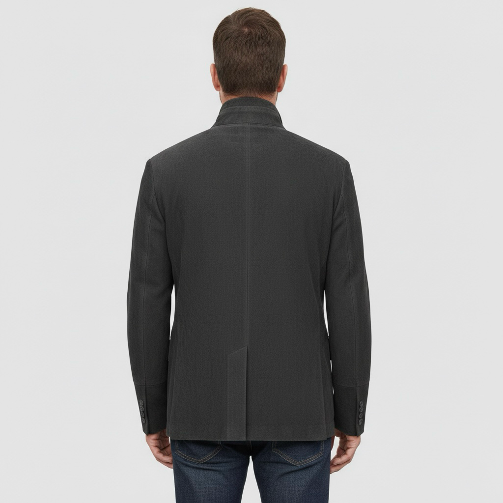 Ανδρικό casual σακάκι με απλή κουμπωτή σειρά για καθημερινή κομψή χρήση